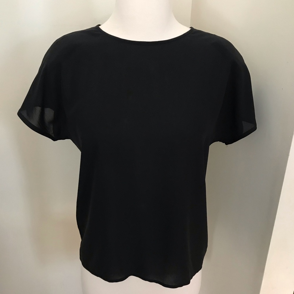 Giorgio Armani silk semi sheer blouse